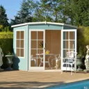 Shire Hampton 10x10 Pent Shiplap Wooden Summer house - Assembly service included
