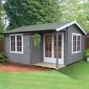 Shire Twyford 16x17 Apex Tongue & groove Wooden Cabin - Assembly service included