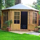 Shire Belvoir 10x10 Apex Tongue & groove Wooden Cabin - Assembly service included