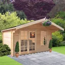 Shire Cannock 10x8 Apex Tongue & groove Wooden Cabin - Assembly service included