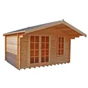 Shire Cannock 10x10 Apex Tongue & groove Wooden Cabin - Assembly service included