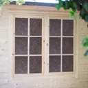 Shire Twyford 16x17 Toughened glass Apex Tongue & groove Wooden Cabin