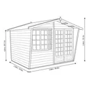 Shire Sandringham 10x8 Apex Shiplap Wooden Summer house - Assembly service included