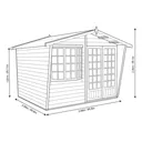 Shire Sandringham 10x10 Apex Shiplap Wooden Summer house - Assembly service included