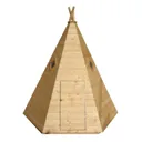 Shire 7x6 Wigwam Shiplap Wooden Playhouse - Assembly service included