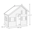Shire 8x6 Loft Whitewood pine Playhouse Assembly required