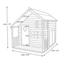 Shire 7x8 Crib Whitewood pine Playhouse Assembly required