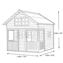 Shire 8x9 Lodge Apex Shiplap Wooden Playhouse - Assembly service included