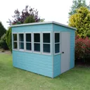 Shire Sun 8x6 Pent Shiplap Wooden Summer house - Assembly service included