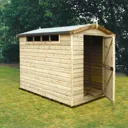 Shire Security Cabin 8x6 Apex Dip treated Shiplap Wooden Shed with floor - Assembly service included