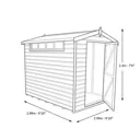 Shire Security Cabin 10x10 Apex Dip treated Shiplap Wooden Shed with floor - Assembly service included