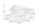 Shire Kinver 12x12 Apex Tongue & groove Wooden Cabin