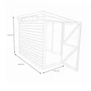 Shire Security Cabin 10x6 Pent Dip treated Shiplap Wooden Shed with floor