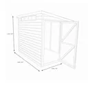 Shire Security Cabin 10x8 Pent Dip treated Shiplap Wooden Shed with floor - Assembly service included