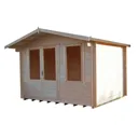 Shire Berryfield 11x10 Apex Tongue & groove Wooden Cabin - Assembly service included