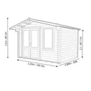 Shire Berryfield 11x10 Apex Tongue & groove Wooden Cabin - Assembly service included