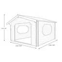 Shire Bere 11x11 Apex Tongue & groove Wooden Cabin - Assembly service included