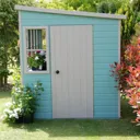 Shire Sun Pent 10x6 Pent Dip treated Shiplap Wooden Shed with floor