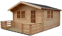 Shire Kinver 14x14 Apex Tongue & groove Wooden Cabin - Assembly service included