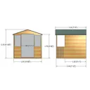 Shire Houghton 7x5 Apex Shiplap Wooden Summer house - Assembly service included