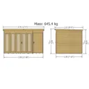 Shire Aster 12x8 Pent Shiplap Wooden Summer house - Assembly service included