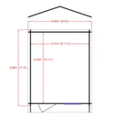 Shire Bucknells 10x12 Toughened glass Apex Tongue & groove Wooden Cabin - Assembly service included