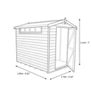 Shire Security Cabin 10x6 Apex Dip treated Shiplap Wooden Shed with floor