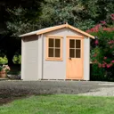Shire Hartley 7x7 Apex Tongue & groove Wooden Cabin (Base included)
