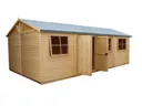 Shire Mammoth 24x12 Apex Wooden Workshop - Assembly service included