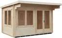 Shire Danbury 14x12 Pent Tongue & groove Wooden Cabin - Assembly service included