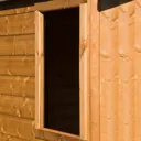 Shire Durham 8x6 Apex Dip treated Shiplap Honey brown Wooden Shed with floor (Base included) - Assembly service included