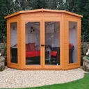Shire Barclay 8x8 Pent Shiplap Wooden Summer house - Assembly service included