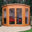 Shire Barclay 10x10 Pent Shiplap Wooden Summer house - Assembly service included