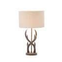 Inlight Hela Antler Matt Wooden effect Incandescent Table lamp