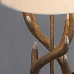 Inlight Hela Antler Matt Wooden effect Incandescent Table lamp