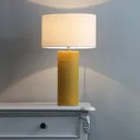 Inlight Dactyl Embossed ceramic Mustard LED Table light