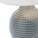 Ananke Embossed ceramic Grey Table light