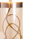 Inlight Erinome Ombre Clear Gold effect Cylinder Table light