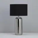 Inlight Kore Ribbed Polished Silver effect Table light