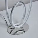 Inlight Davida Spiral Polished Chrome effect LED Table lamp