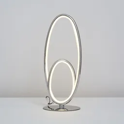 Inlight Davida Spiral Polished Chrome effect LED Table lamp