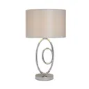 Inlight Hercule Spiral Polished Silver effect LED Table lamp