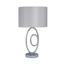 Inlight Hercule Spiral Polished Silver effect LED Table lamp