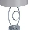 Inlight Hercule Spiral Polished Silver effect LED Table lamp