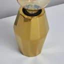 Inlight Bennu Geometric Polished Gold effect LED Table lamp