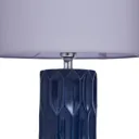 Maja Geometric Navy LED Cylinder Table lamp