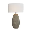 Stone Crackle effect LED Cylinder Table lamp