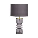 The Lighting Edit Mimi Ribbed Smoky tinted effect LED Table lamp