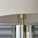 Mimi Ribbed Clear LED Table lamp