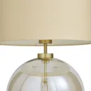 Carina Ball Champagne Brass effect LED Round Table lamp